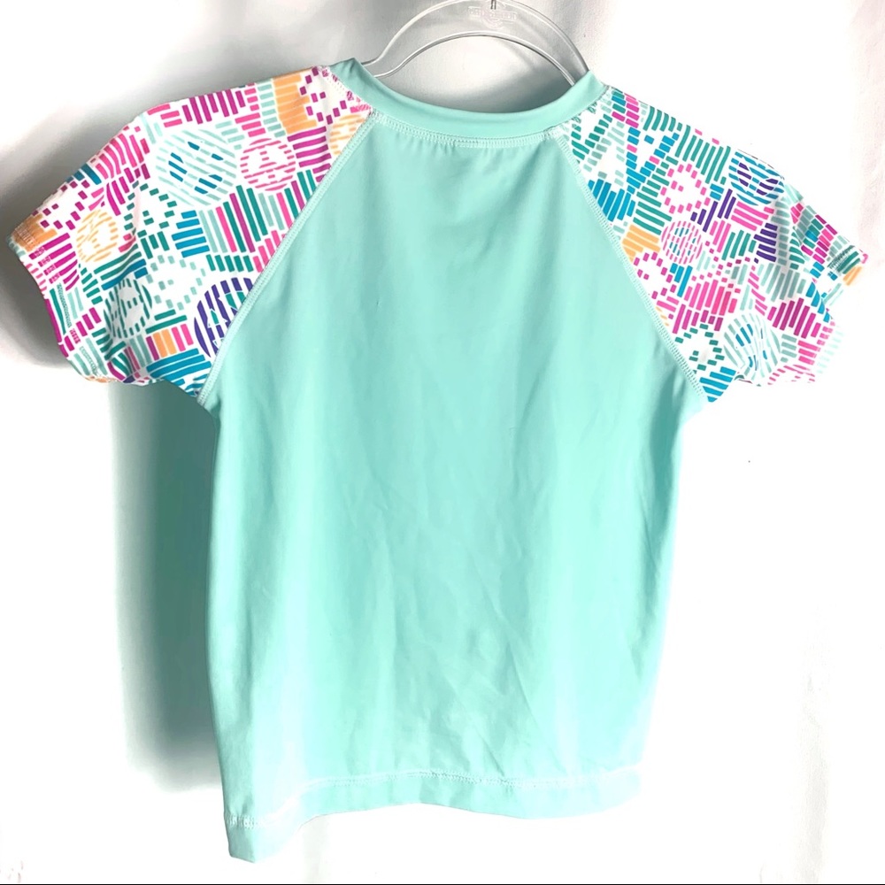 Joe Boxer Girls Blue Rash Guard Top - Picture 4 of 7